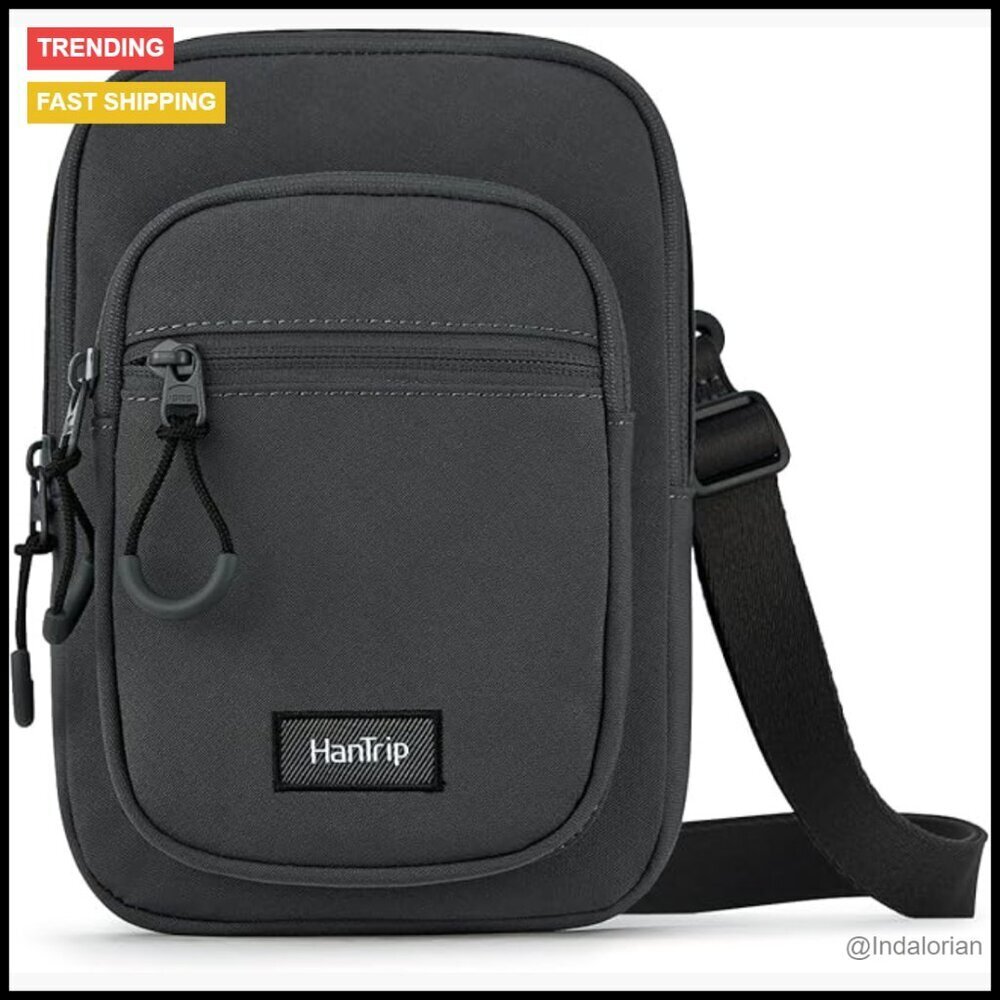 Adjustable Crossbody Sling Bag Utility Style Durable Polyester Daypack Unisex